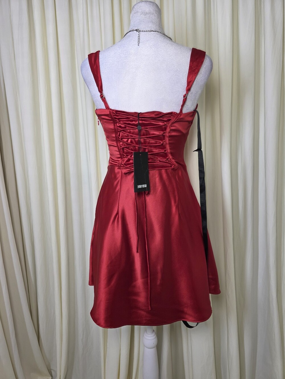 babyboo Minidress Calanthe - Red NWT $148 Small - Picture 7 of 14